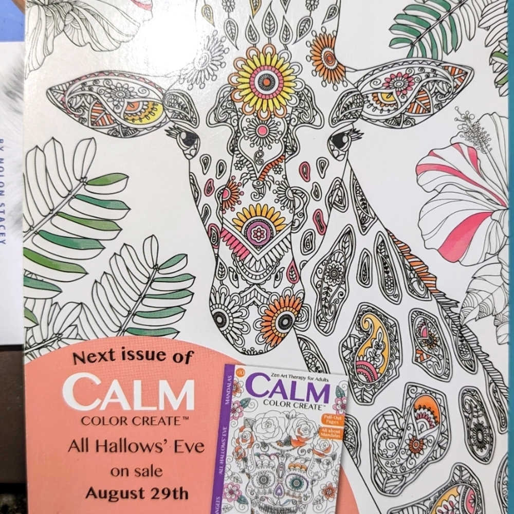 Zen Art Therapy Magazine Calm Art Adult Coloring Book